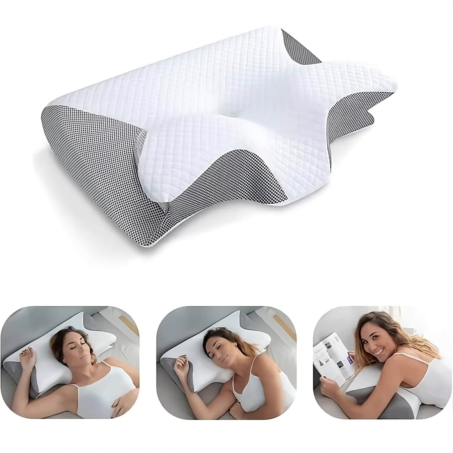 Orthopedic Pillow - SpineSupport - Ergonomic Design - Pain-Free Sleeping