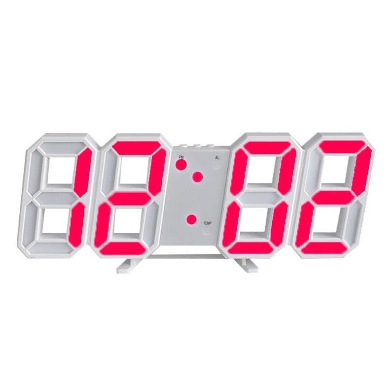 GlowTime 3D LED Wall Clock – Stylish Digital Clock with Adjustable Lighting