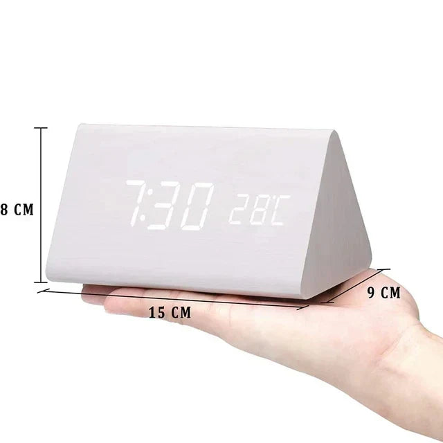 Alarm Clock - WoodWatch - LED Display - Voice Control