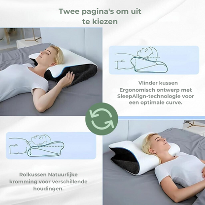 Orthopedic Pillow - SpineSupport - Ergonomic Design - Pain-Free Sleeping