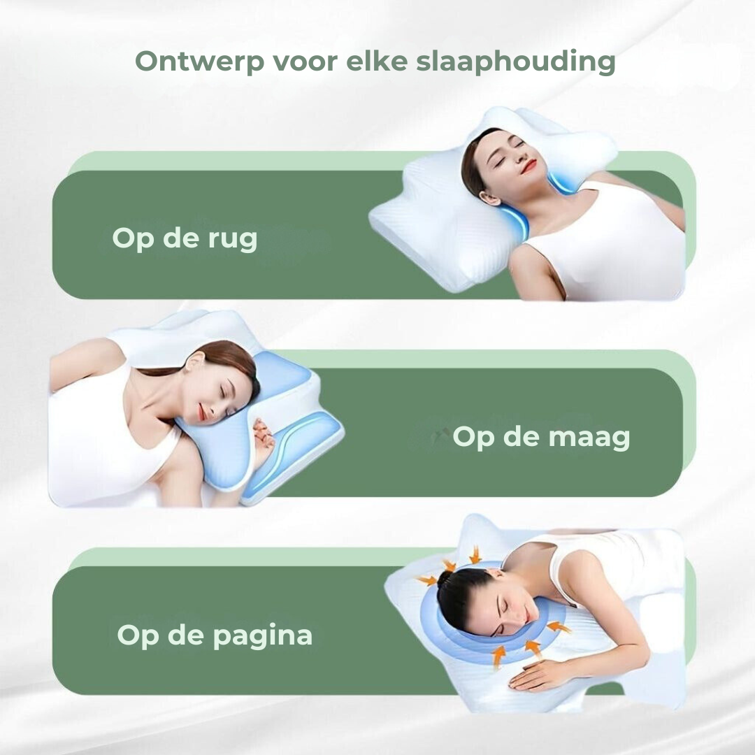 Orthopedic Pillow - SpineSupport - Ergonomic Design - Pain-Free Sleeping