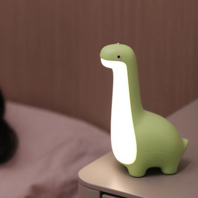 Playful Silicone Long Neck Dinosaur LED Night Light - Perfect Gift for Children and Girls