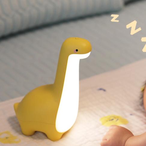 Playful Silicone Long Neck Dinosaur LED Night Light - Perfect Gift for Children and Girls