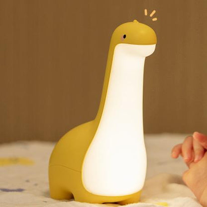 Playful Silicone Long Neck Dinosaur LED Night Light - Perfect Gift for Children and Girls