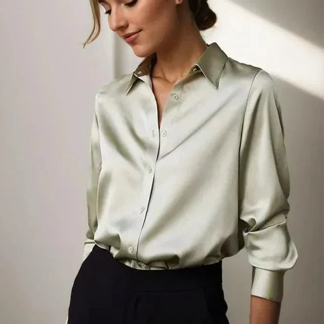 Luxe Satin Blouse | Timeless Elegance and Comfort